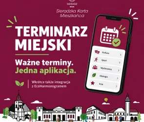 Sieradzka Karta Mieszkańca z nową funkcją. Terminarz Miejski