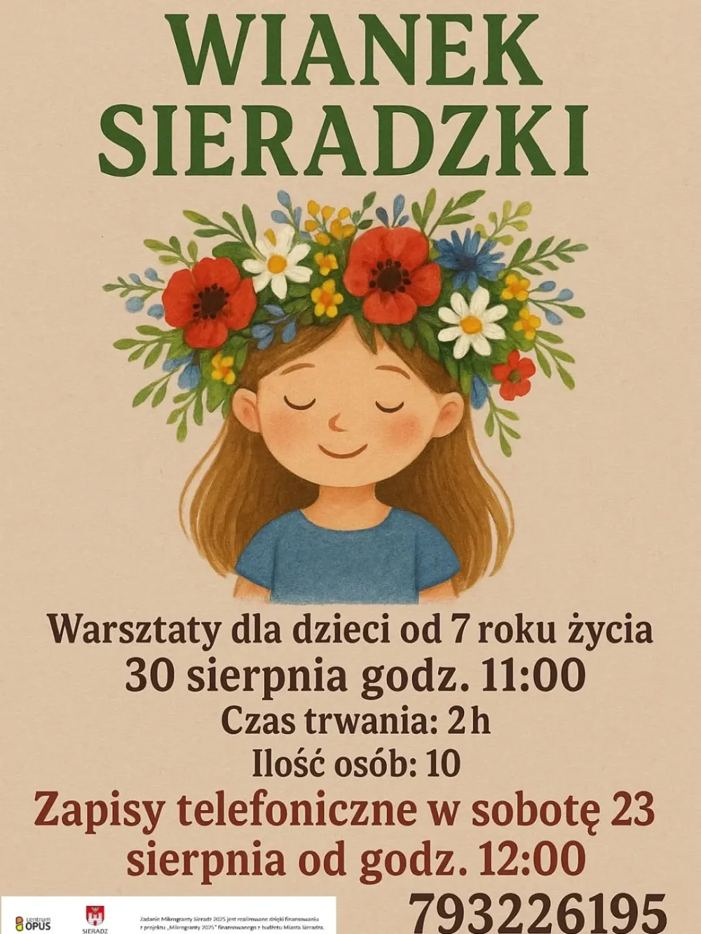 Warsztaty plecenia wianków dla dzieci 