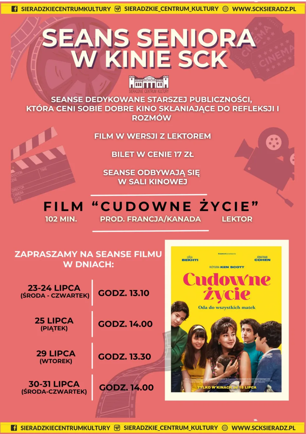 „Seans Seniora” – filmowe lato z refleksją i wzruszeniem
