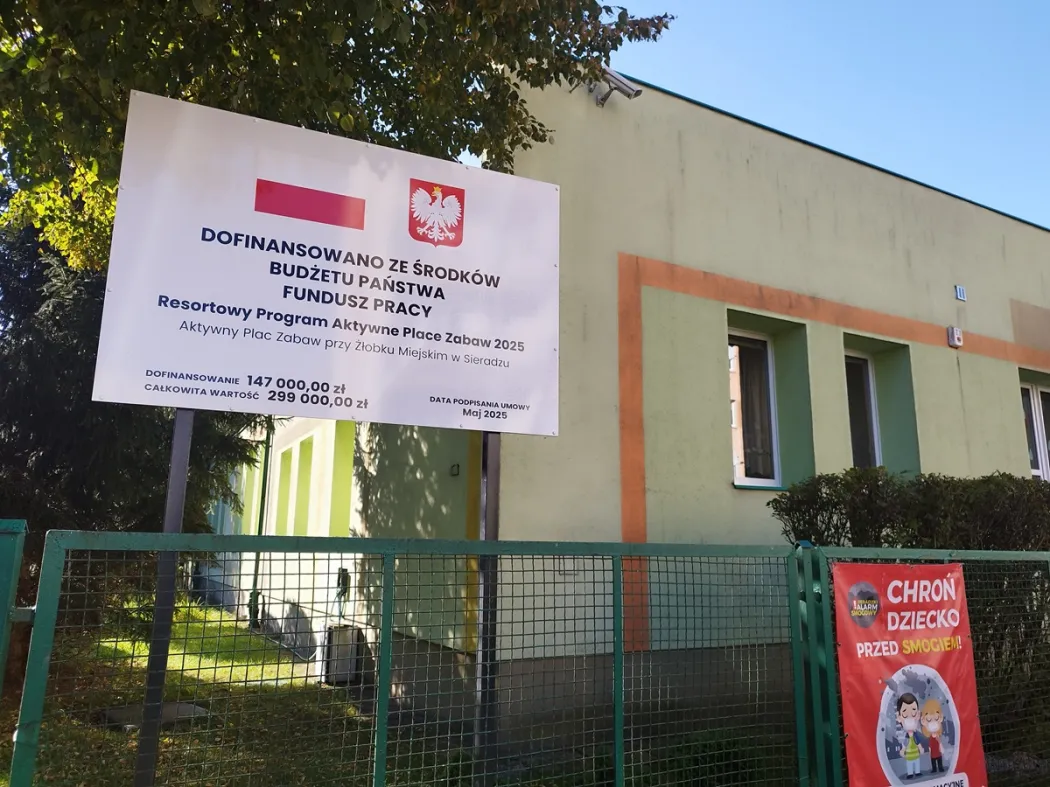 Aktywny Plac Zabaw przy żłobku miejskim w Sieradzu
