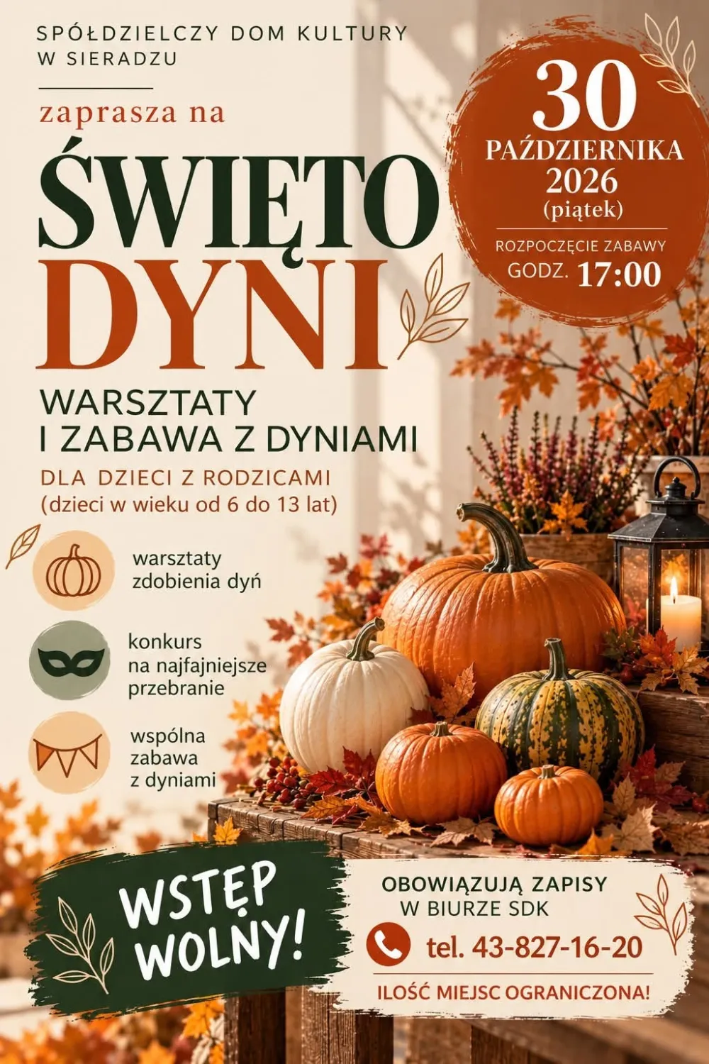 ŚWIĘTO DYNI w SDK Spółdzielczy Dom Kultury 