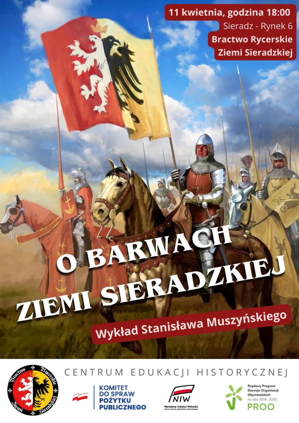Wykład otwarty Stanisława Muszyńskiego  o historii herbu Ziemi Sieradzkiej
