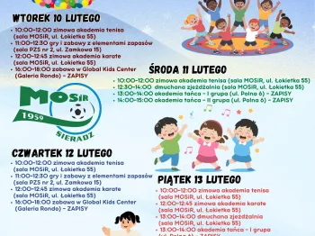 ferie z mosir-em 2026 - ii tydzień