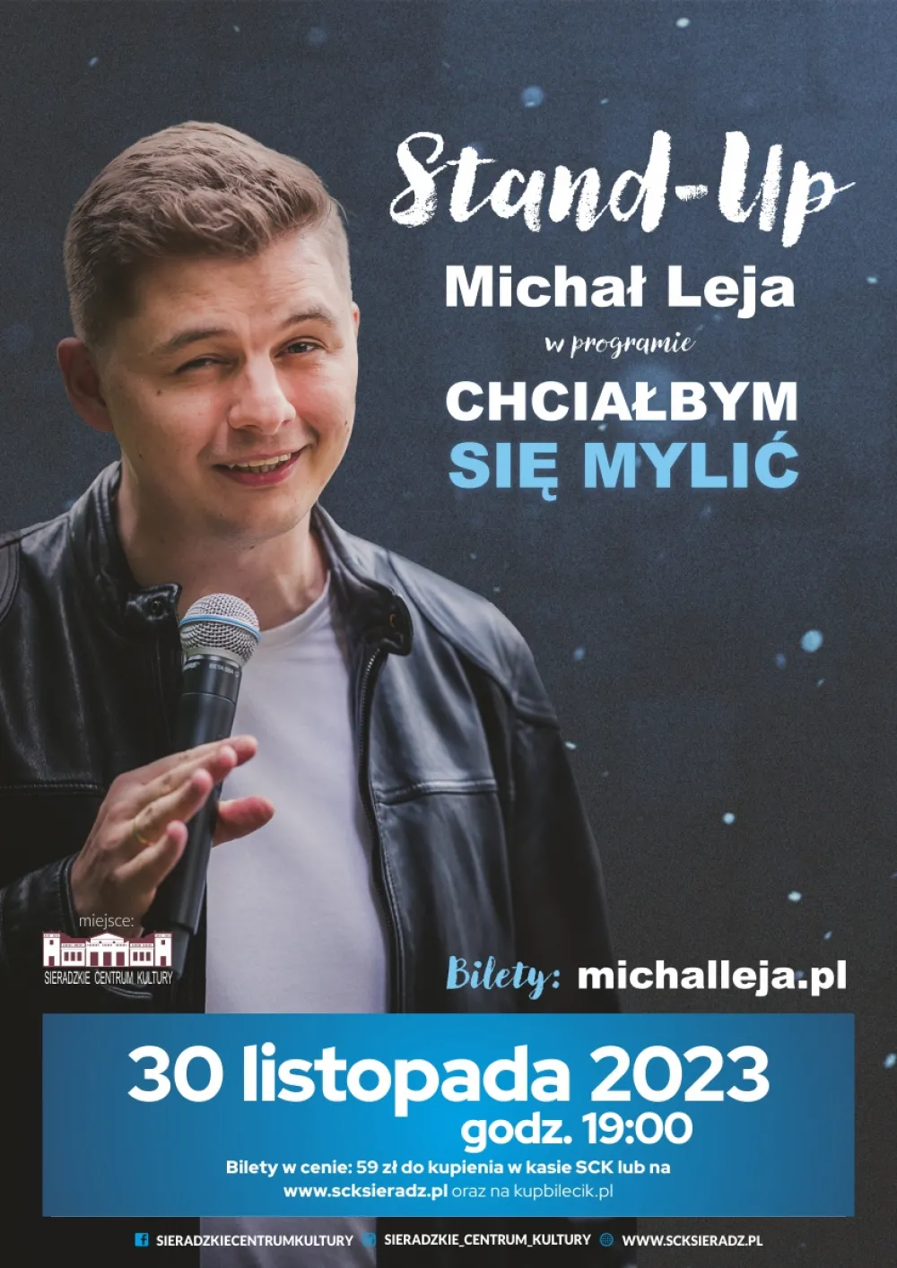 Stand-up Michał Leja, w programie 
