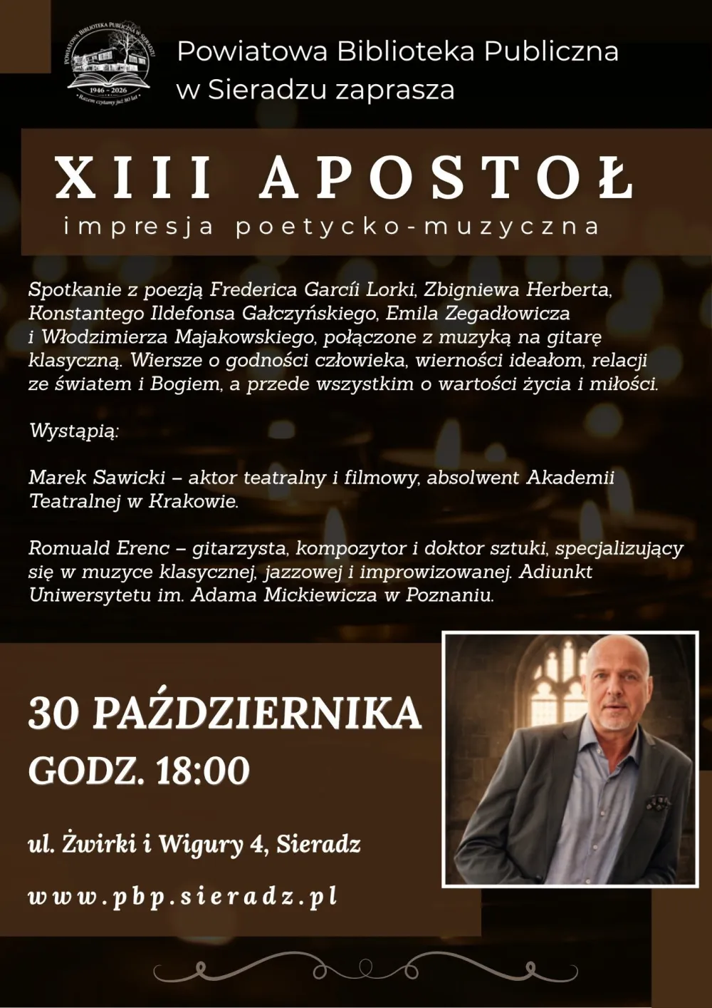 Wieczór poezji i muzyki - „Trzynasty Apostoł” 