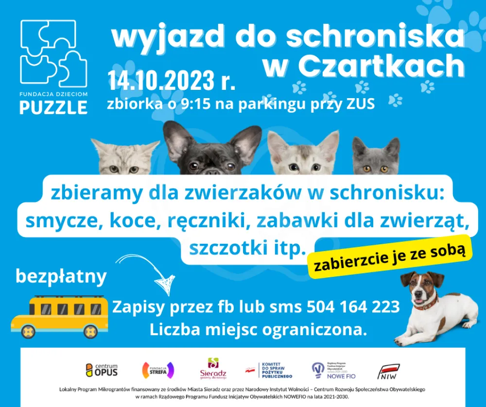 Wyjazd do Schroniska Funny Pets w Czartkach