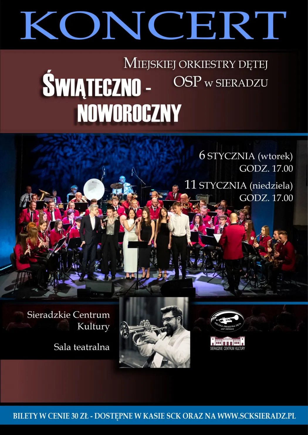 Noworoczne koncerty Miejskiej Orkiestry Dętej OSP