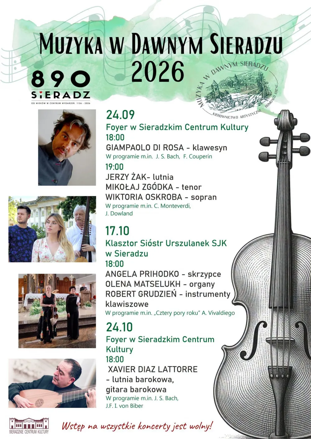 Festiwal MUZYKA W DAWNYM SIERADZU 2026 