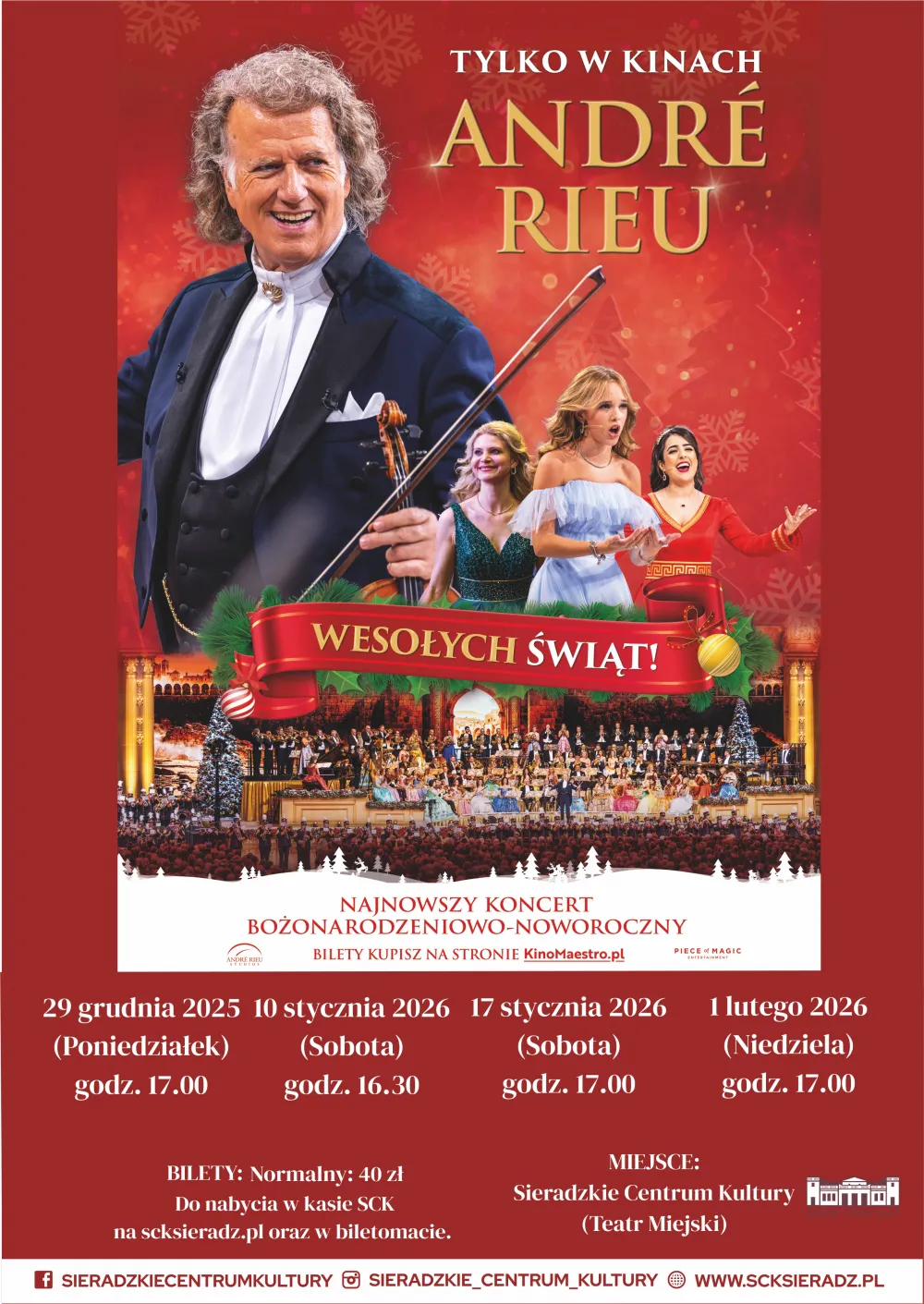 „André Rieu. Wesołych Świąt!” Najnowszy koncert bożonarodzeniowo-noworoczny