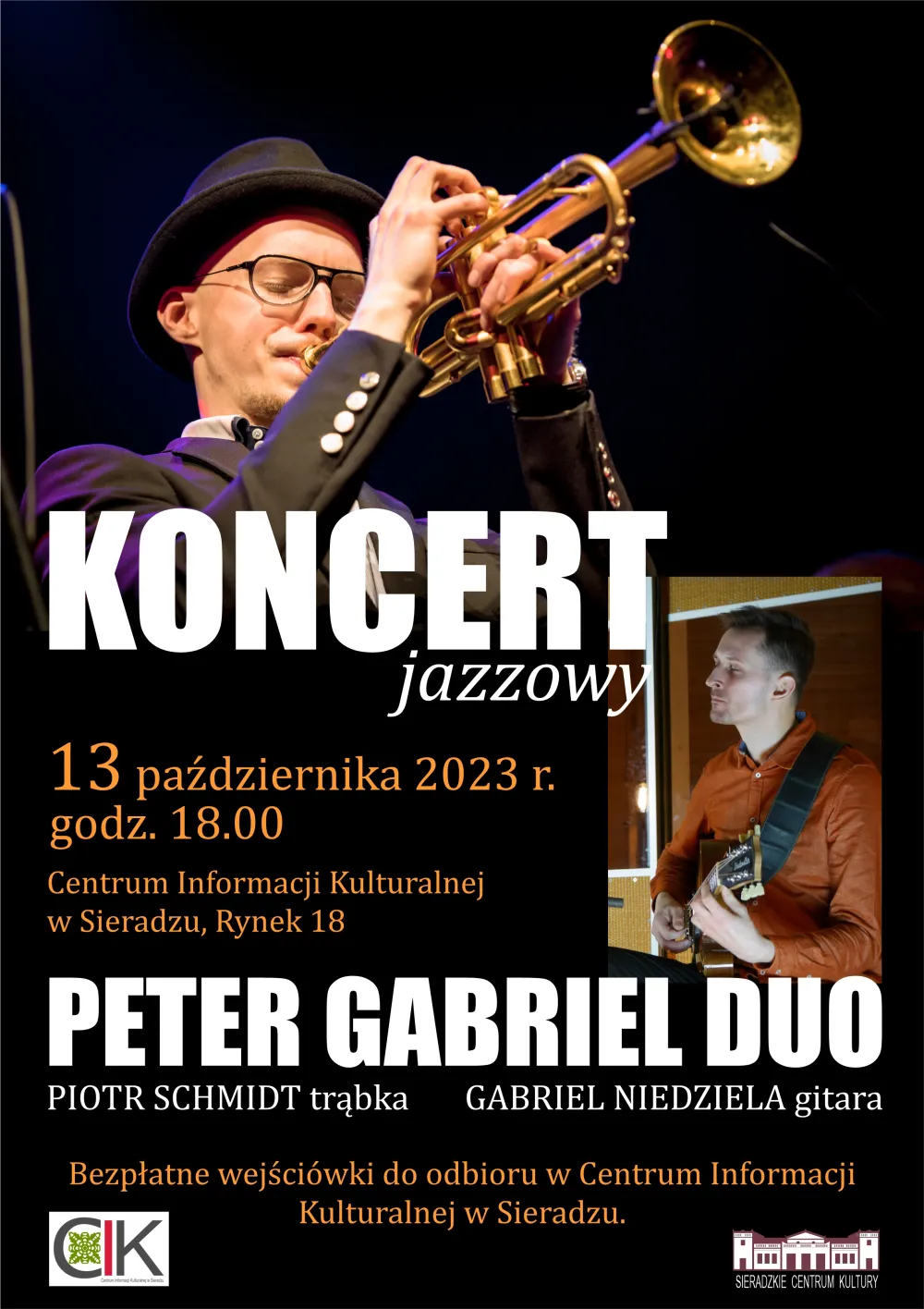 Koncert jazzowy Peter Gabriel Duo