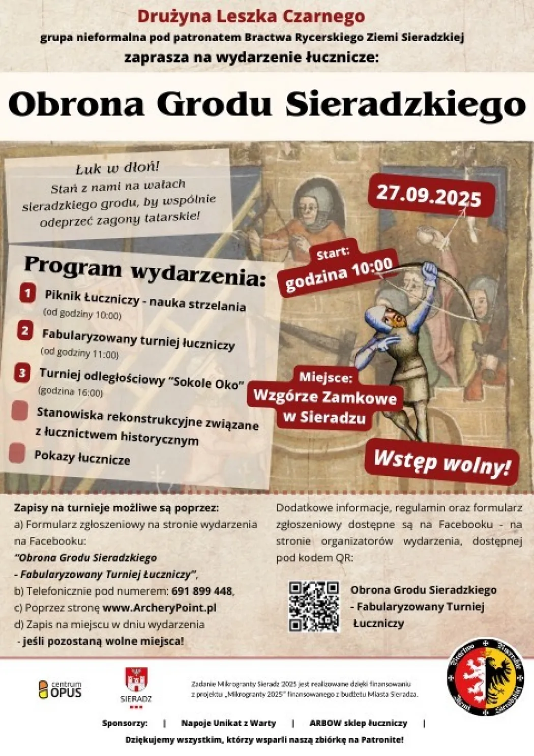 Weekend z historią, sportem i rodzinną zabawą w Sieradzu
