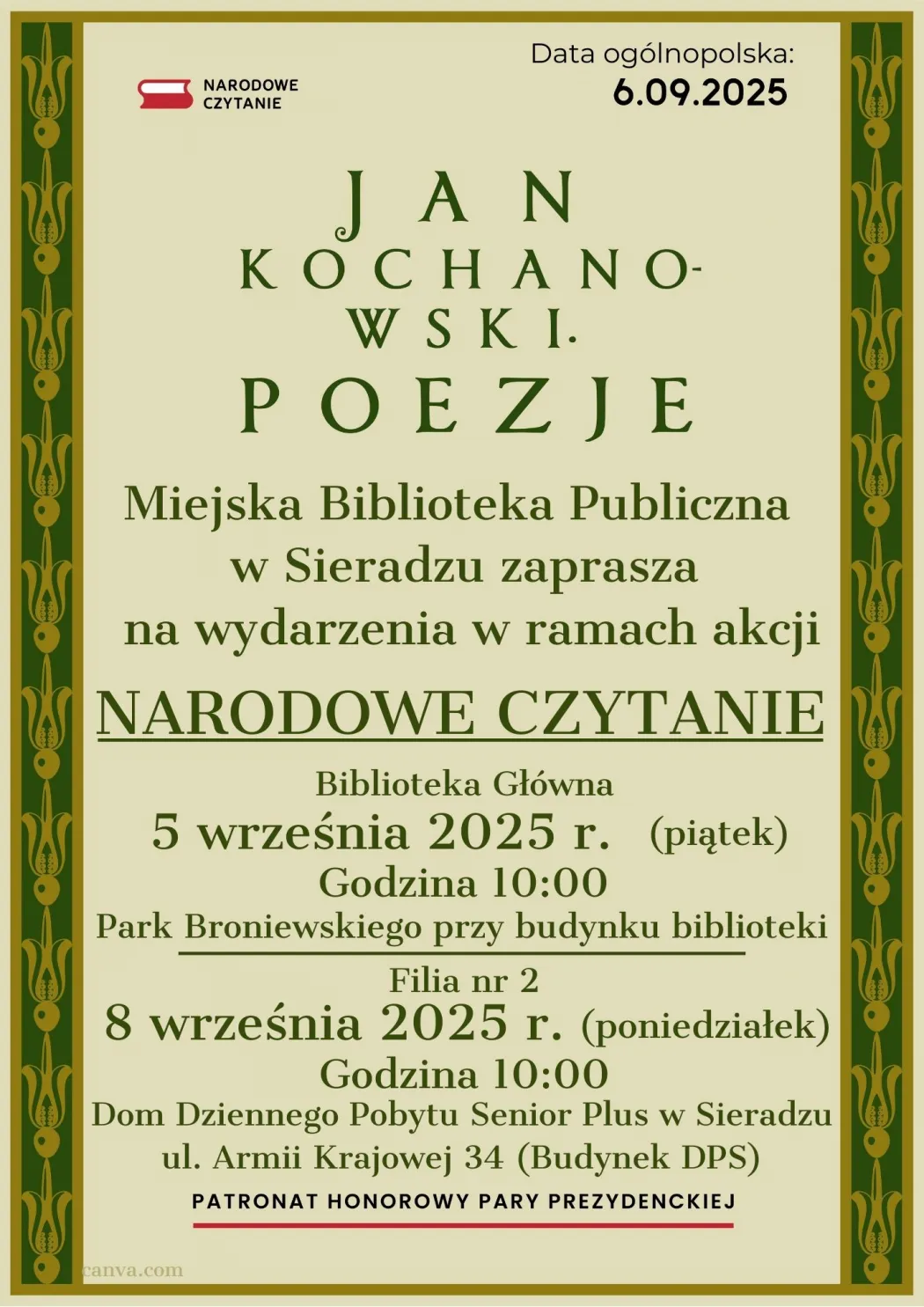 Narodowe czytanie w Miejskiej Bibliotece Publicznej 