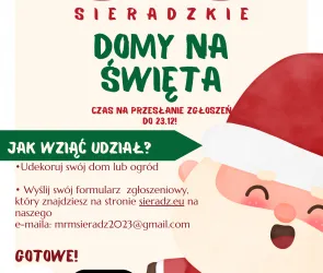 Sieradzkie domy na Święta