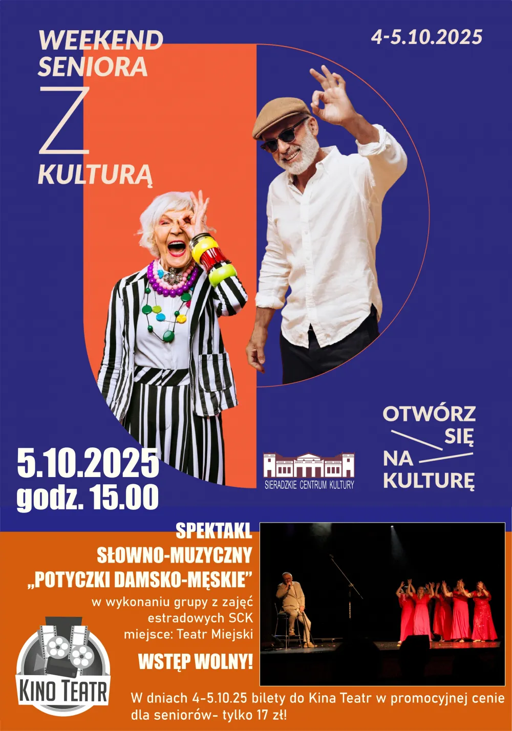 WEEKEND SENIORA Z KULTURĄ  - Spektakl słowno-muzyczny 