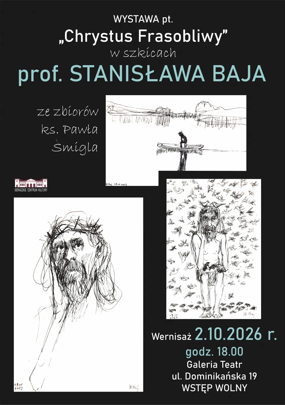 Wielka sztuka z bliska: Unikatowa wystawa szkiców Stanisława Baja w Galerii Teatr