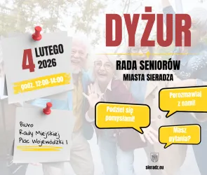 Dyżur Rady Seniorów Miasta Sieradza