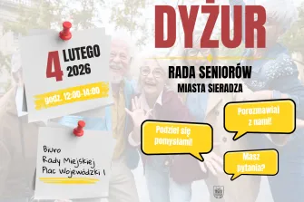 Dyżur Rady Seniorów Miasta Sieradza