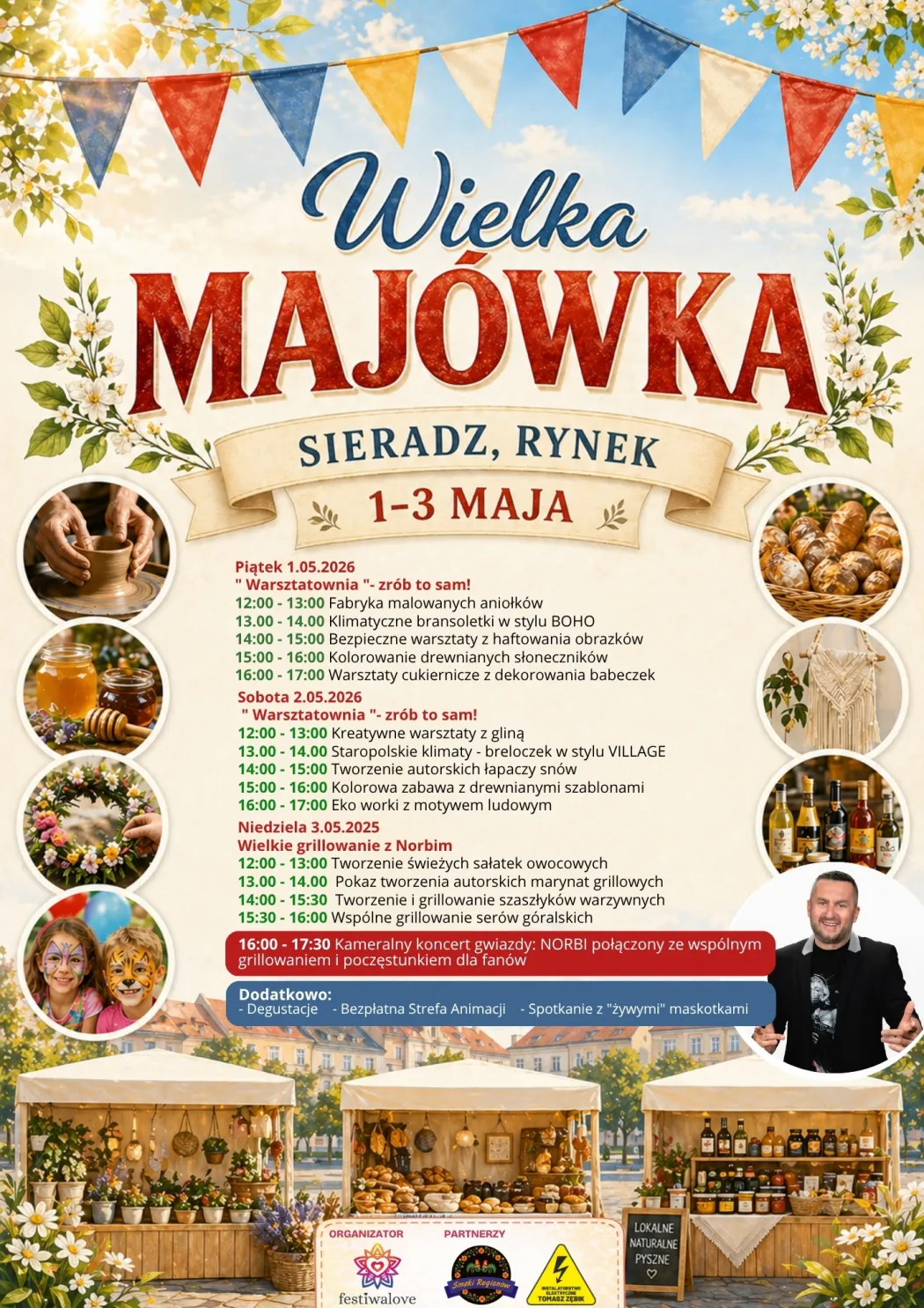 Wielka Majówka na sieradzkim Rynku – sprawdź program atrakcji!