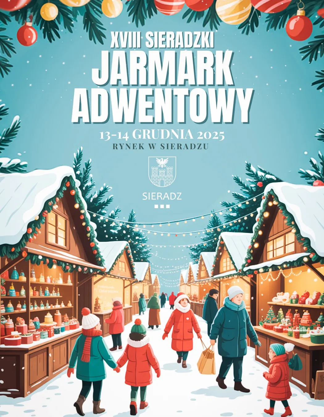 XVIII Sieradzki Jarmark Adwentowy 2025 – świąteczna atmosfera w sercu miasta