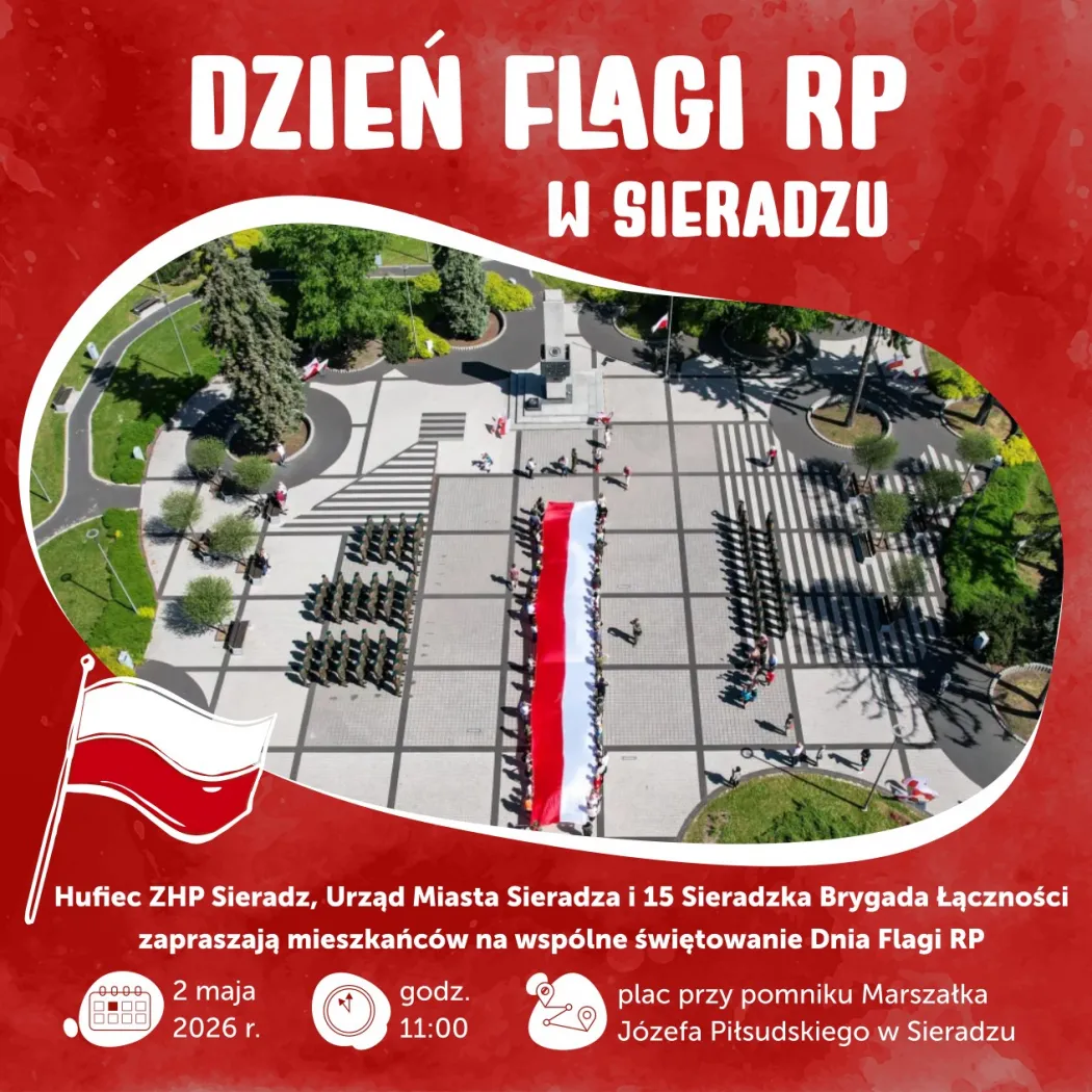 Dzień Flagi Rzeczypospolitej Polskiej w Sieradzu
